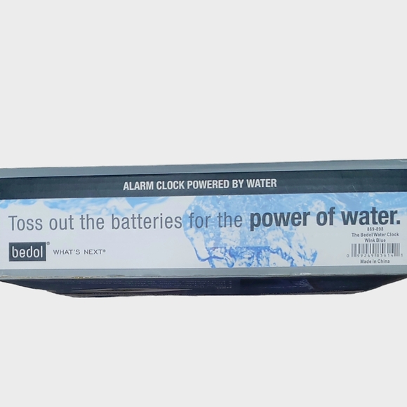 Bedol Recyclable & Eco-Friendly Water Clock Alarm Clock Powered by Water NIB - Picture 4 of 8